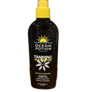 Ocean Potion Tanning Xcelerator Spray Gel 8.5oz bottle Scent of Sunshine